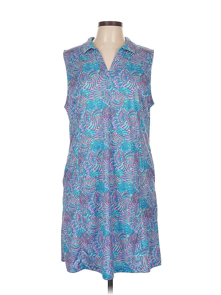 Pre-owned Assorted Brands Casual Dress In Blue