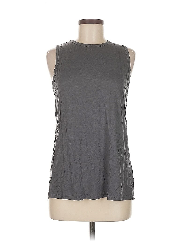 Pre-owned Unbranded Sleeveless T-shirt In Gray