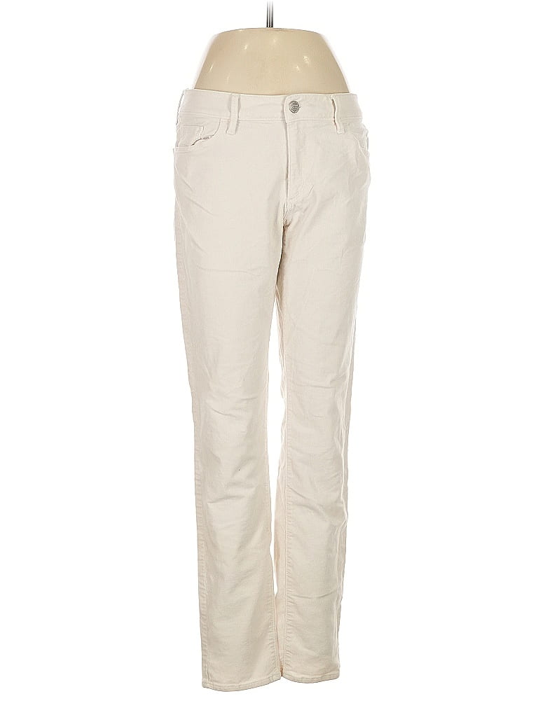 Pre-owned Ann Taylor Loft Khaki Pant In White