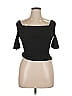 Vero Moda 100% Polyester Black Short Sleeve Top Size XL - photo 1