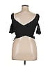 Vero Moda 100% Polyester Black Short Sleeve Top Size XL - photo 2