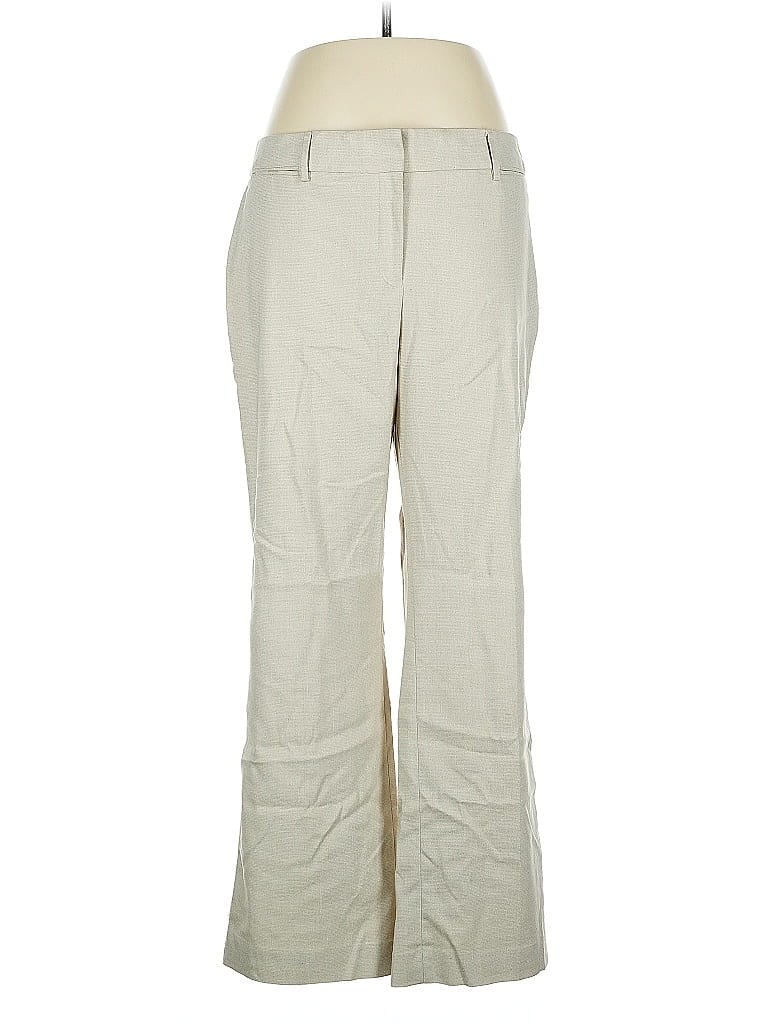 Pre-owned Ann Taylor Loft Khaki Pant In White