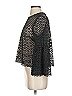 J.Crew 100% Polyester Black 3/4 Sleeve Blouse Size XS (estimated) - photo 5