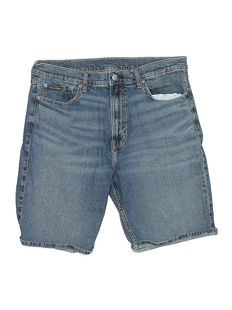 Pre-owned Calvin Klein Denim Shorts In Blue