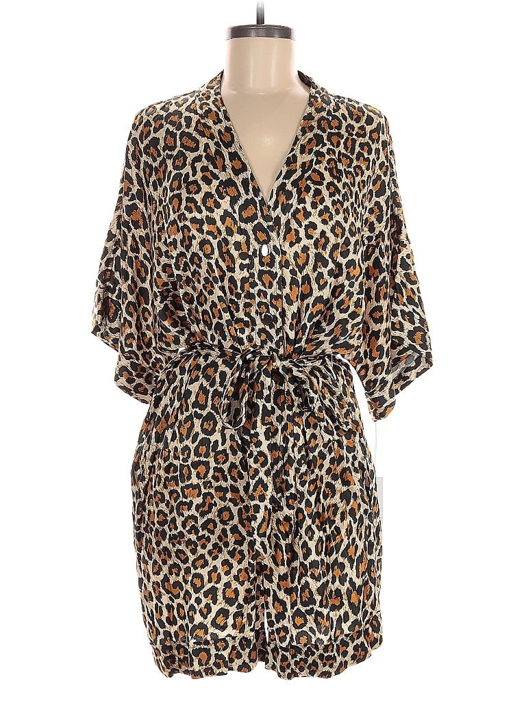 Overlover Casual Dress In Brown