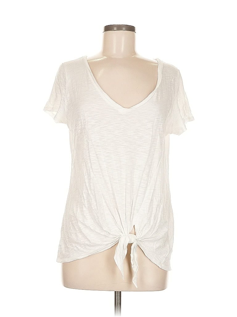 Pre-owned Express One Eleven Short Sleeve T-shirt In White