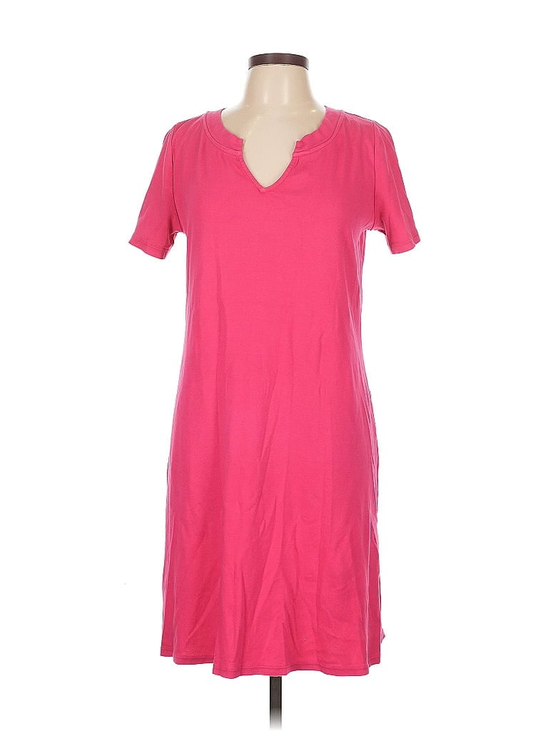 Pre-owned Three Dots Casual Dress In Pink