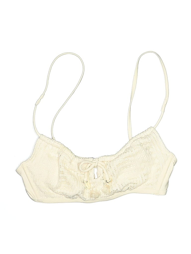 Pre-owned Wild Fable Swimsuit Top Ivory Swimwear In White