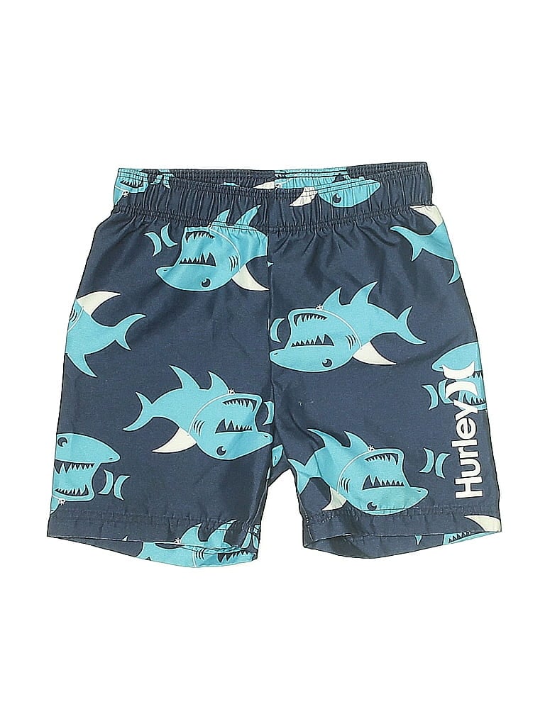 Pre-owned Hurley Kids'  Board Shorts In Blue