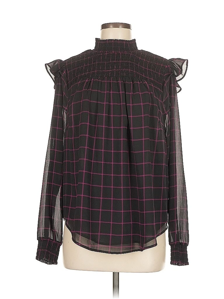 Pre-owned Torrid Long Sleeve Blouse In Black