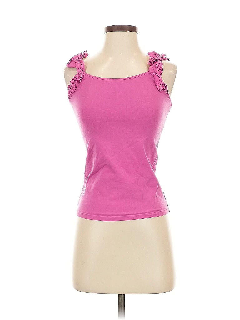 Click to view more detailed imagery on our partner's website Pre-owned French Connection Tank Top Pink Sweetheart Neckline Tops