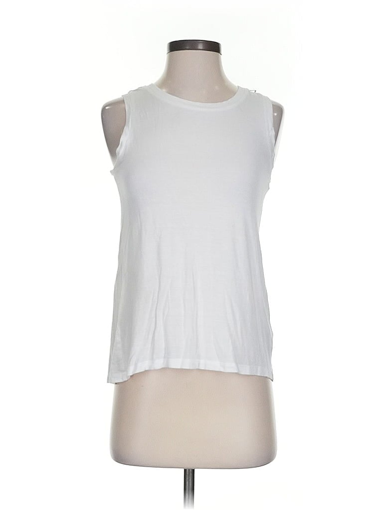 Pre-owned Halogen Sleeveless T-shirt In White