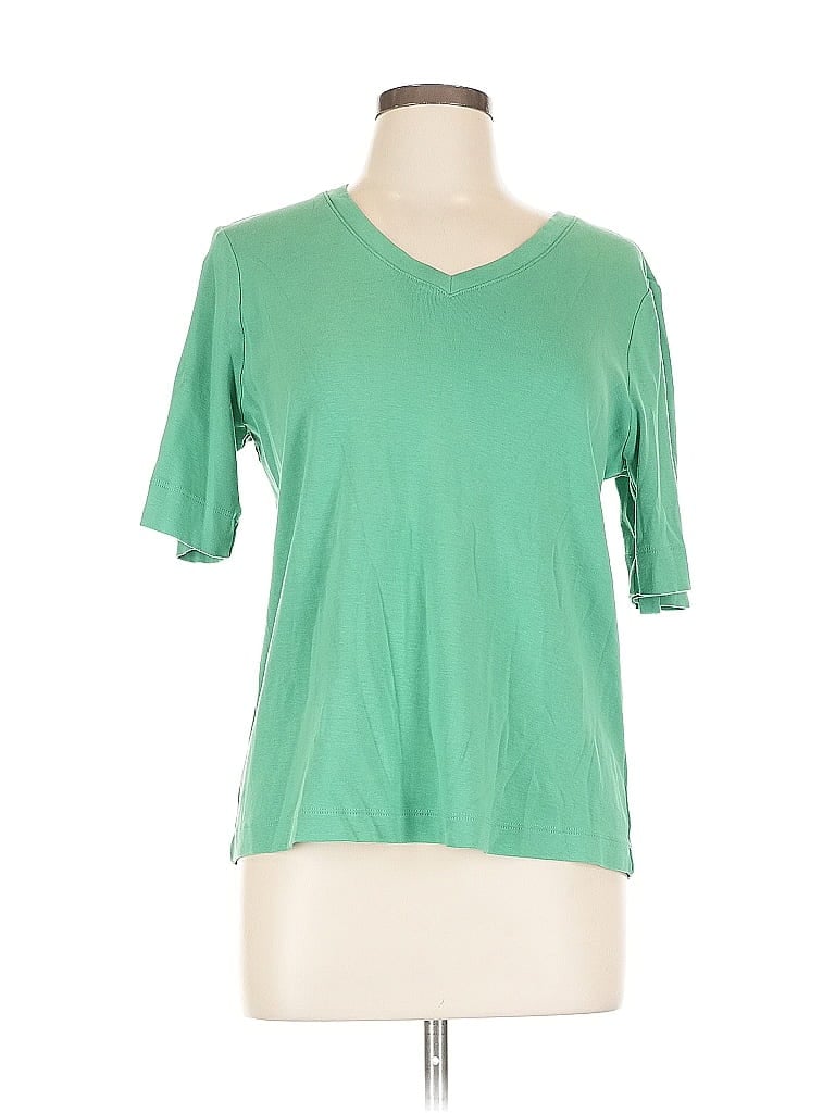 Pre-owned Chico's Short Sleeve T-shirt In Green
