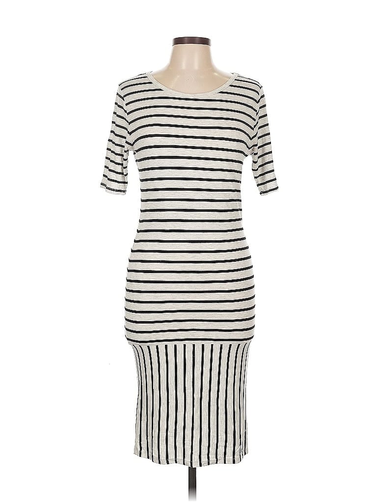 Pre-owned Lularoe Casual Dress In White