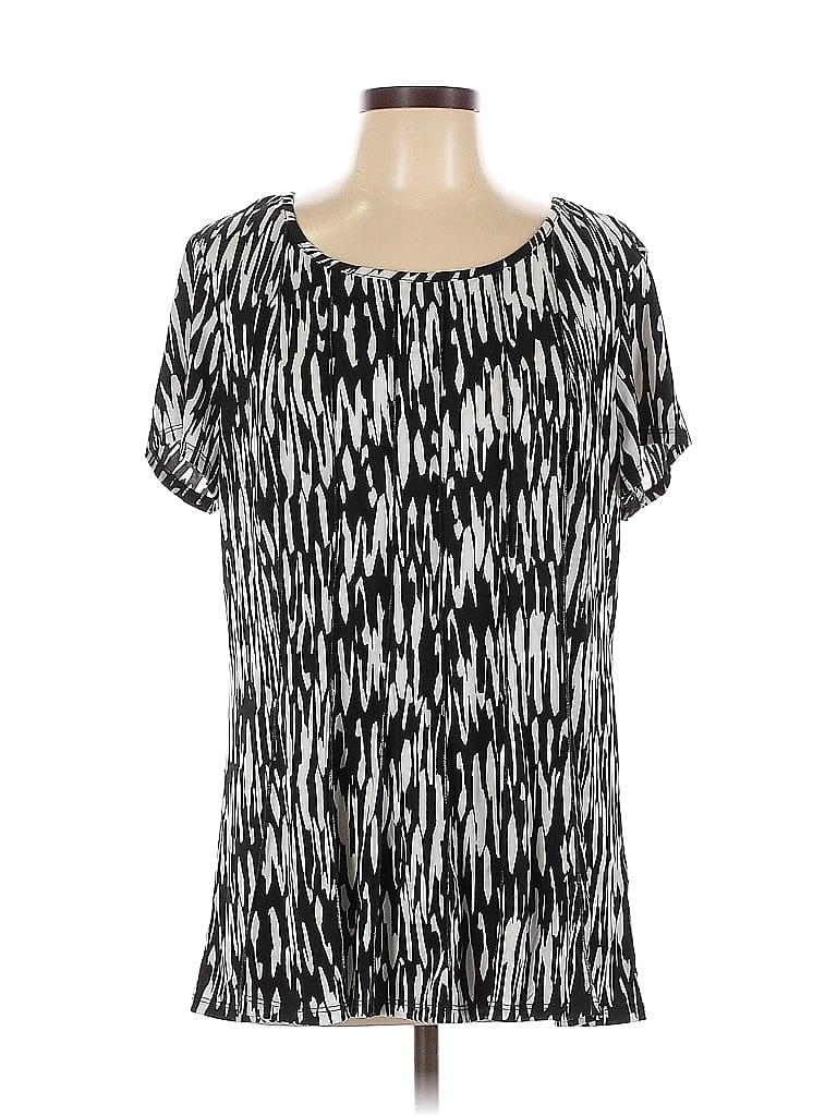 Click to view more detailed imagery on our partner's website Pre-owned Roz & Ali Short Sleeve T-shirt In Silver