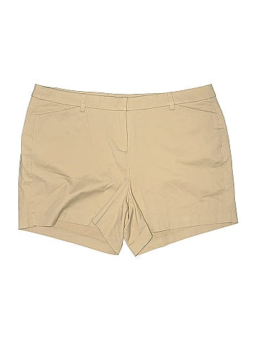 Lane Bryant Outlet Khaki Shorts (view 1)