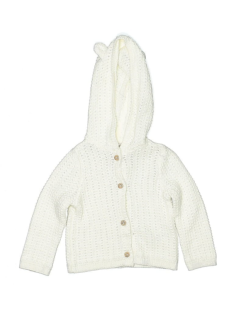 Pre-owned Tommy Bahama Babies' Cardigan Sweater In White