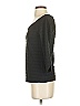 Meadow Rue Gray Black 3/4 Sleeve Top Size XS - photo 5