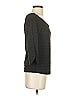 Meadow Rue Gray Black 3/4 Sleeve Top Size XS - photo 4
