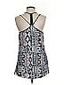 En Creme Blue Sleeveless Blouse Size S - photo 2