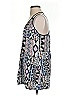 En Creme Blue Sleeveless Blouse Size S - photo 5