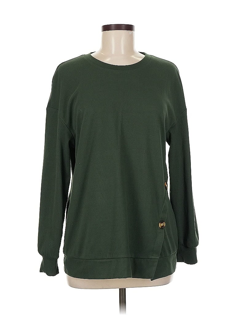 Pre-owned Unbranded Pullover Sweater In Green