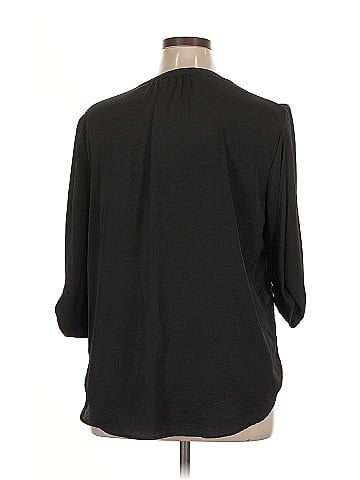 Soho JEANS NEW YORK & COMPANY 3/4 Sleeve Blouse (view 2)