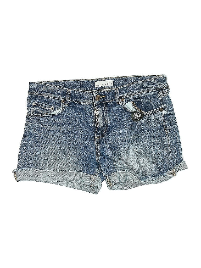 Pre-owned Ann Taylor Loft Denim Shorts In Blue