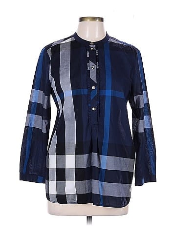 Burberry 3/4 Sleeve Button-Down Shirt (view 1)