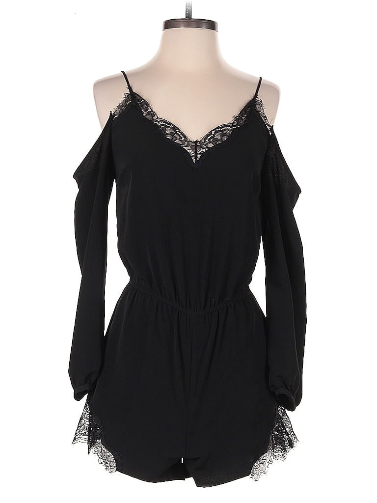 Pre-owned H&m Romper In Black