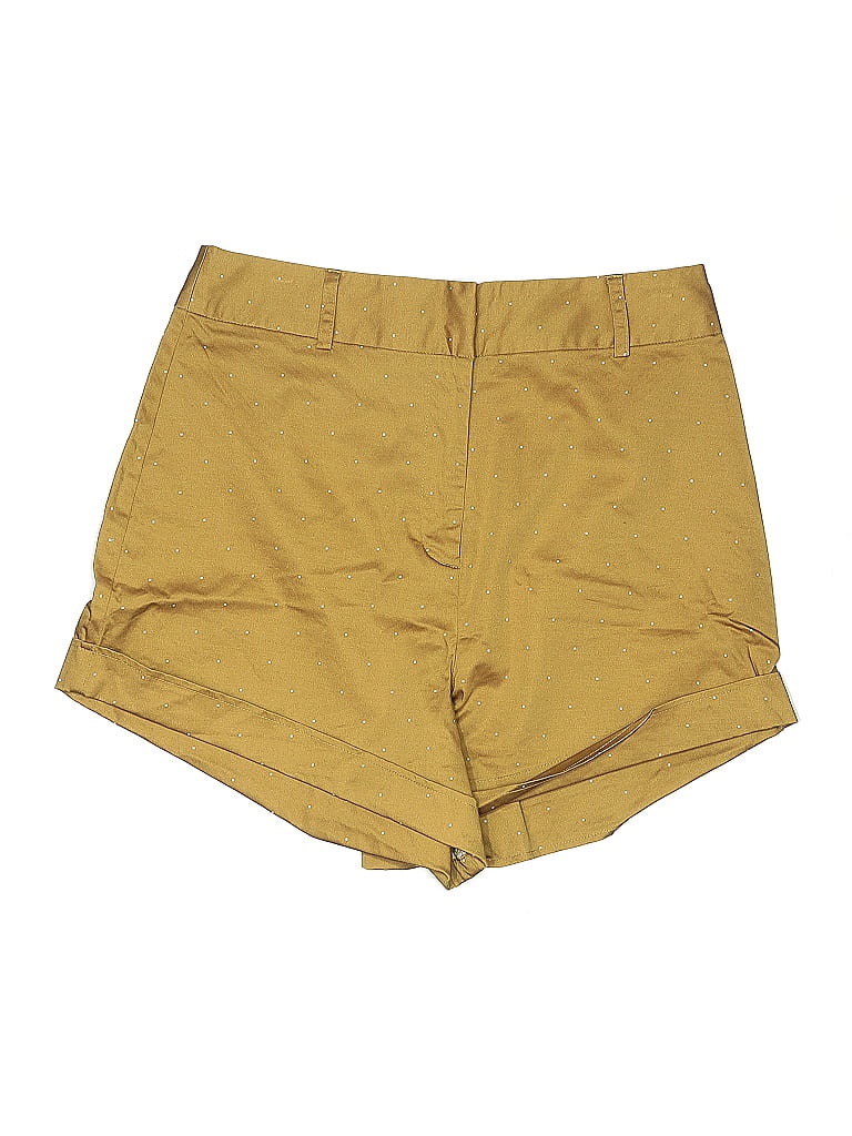 Pre-owned Danielle Bernstein Khaki Shorts In Gold