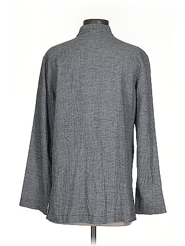 Jones New York 3/4 Sleeve Button-Down Shirt (view 2)