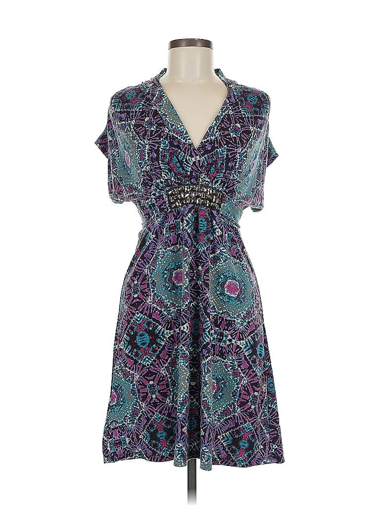 Pre-owned As U Wish Casual Dress In Blue