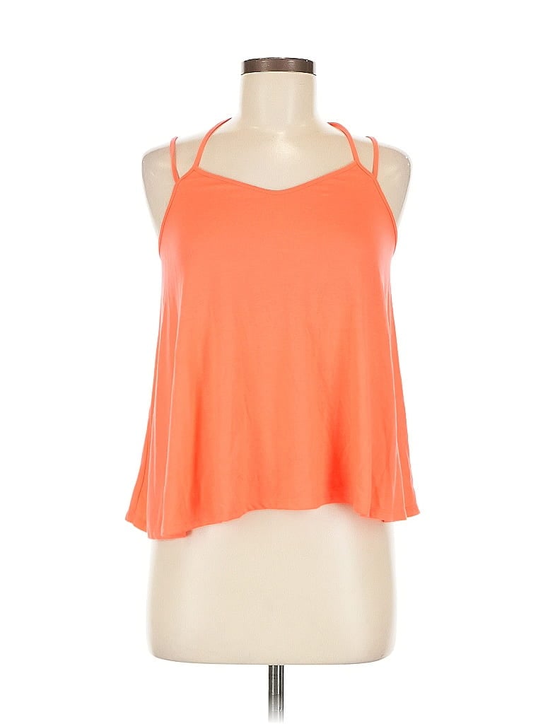 WET SEAL Pre-owned Sleeveless Top Orange Halter Neckline Tops