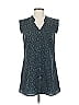 CAbi 100% Polyester Stars Teal Sleeveless Blouse Size S - photo 1