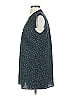 CAbi 100% Polyester Stars Teal Sleeveless Blouse Size S - photo 5