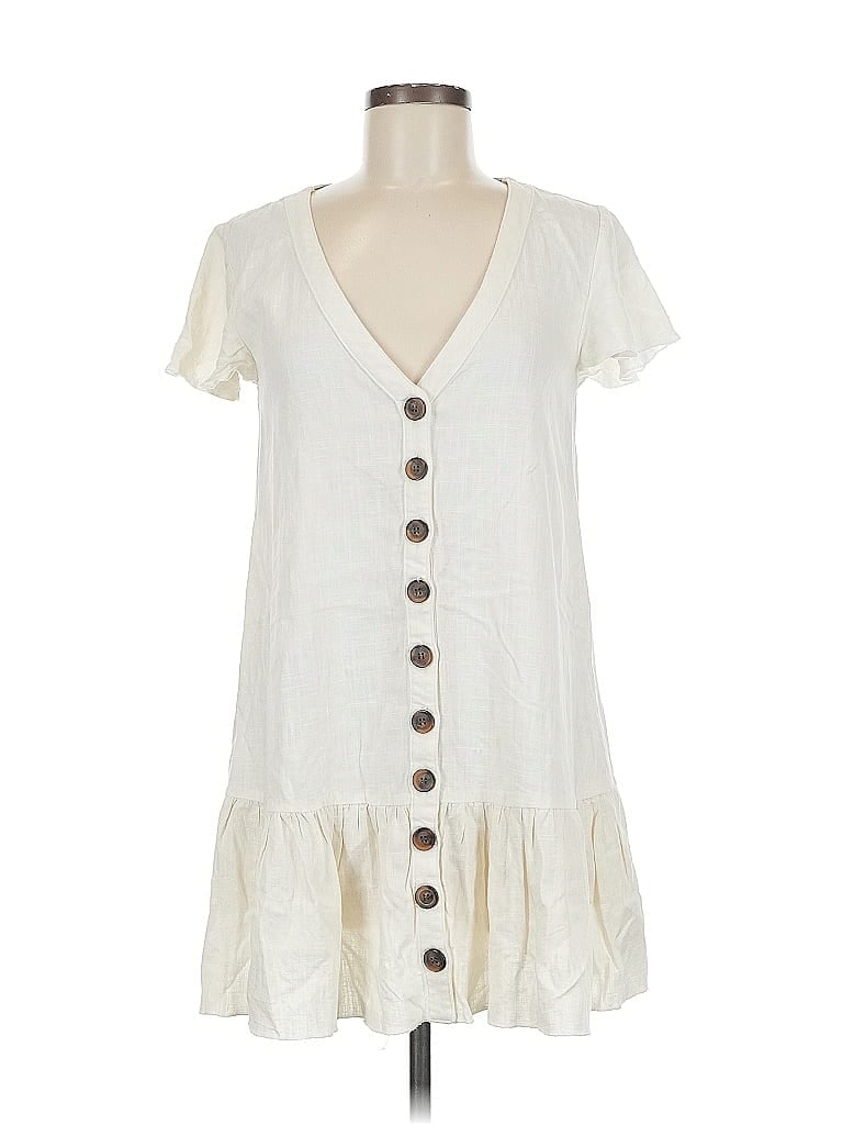 Pre-owned Polly Casual Dress In White