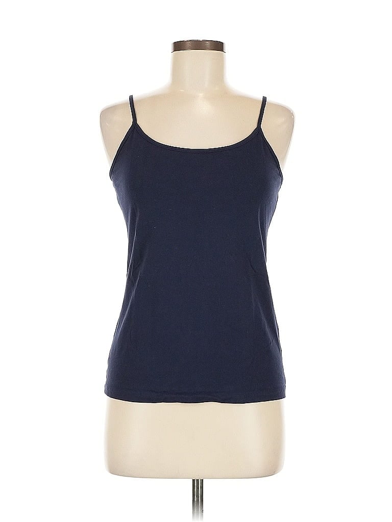 Pre-owned Merona Tank Top Blue Halter Neckline Tops