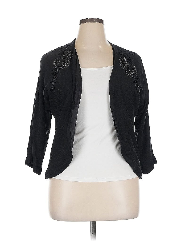 Pre-owned Ann Taylor Cardigan Sweater In Black