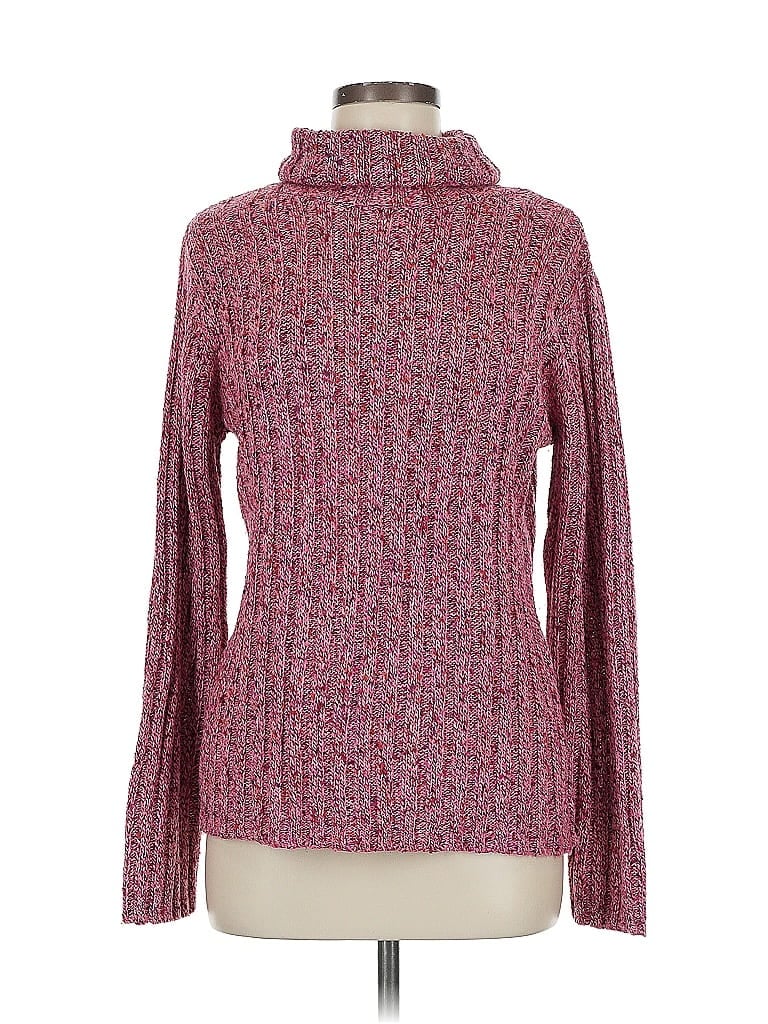 Pre-owned Coldwater Creek Turtleneck Sweater In Burgundy