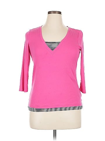 Lauren by Ralph Lauren 3/4 Sleeve T-Shirt (view 1)