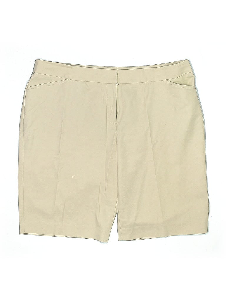 Click to view more detailed imagery on our partner's website Pre-owned Rafaella Khaki Shorts In Brown