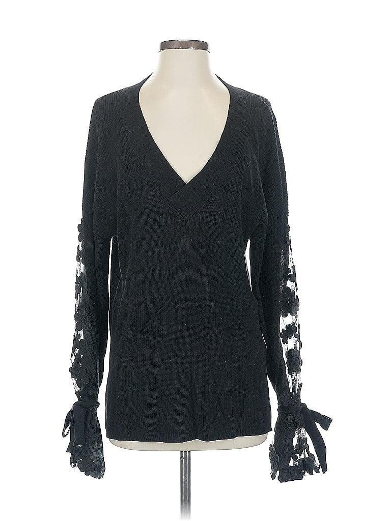 Pre-owned French Connection Pullover Sweater In Black