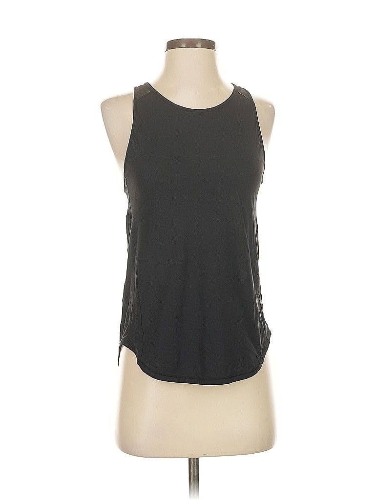Pre-owned Lululemon Athletica Tank Top Black Halter Neckline Tops