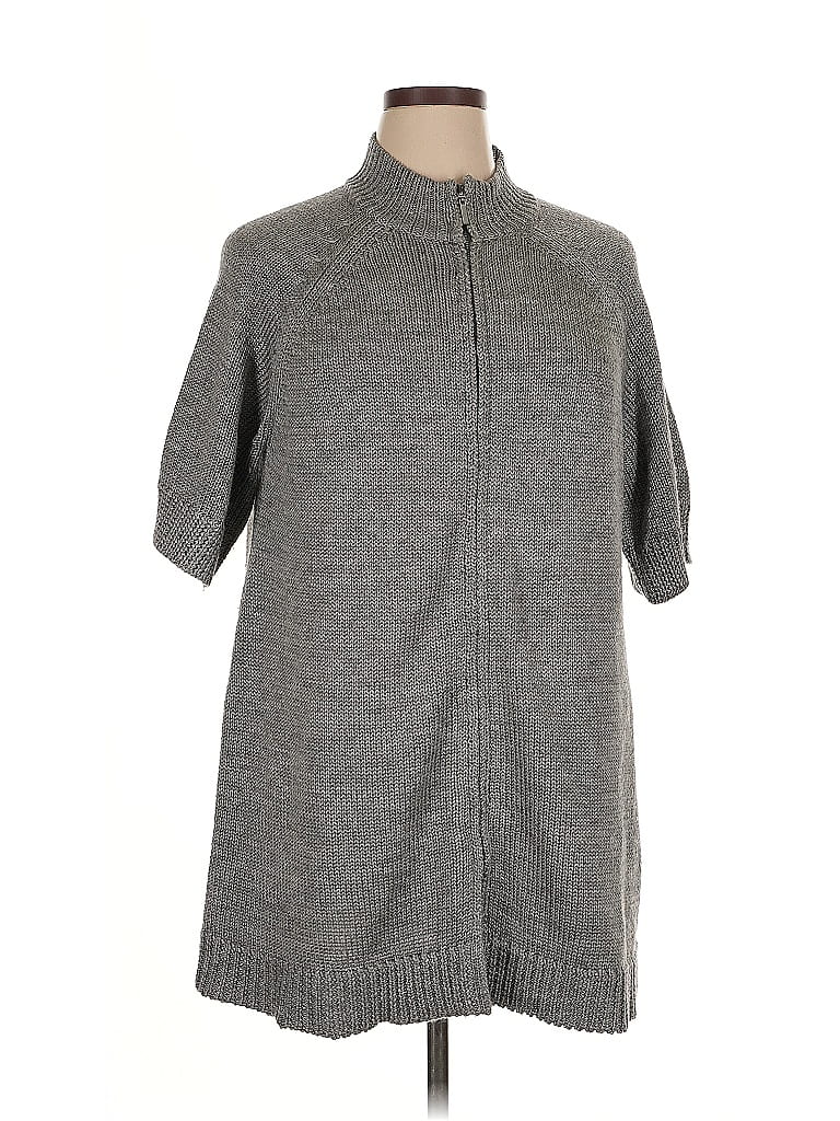 COLDWATER CREEK Pre-owned Cardigan Sweater In Gray