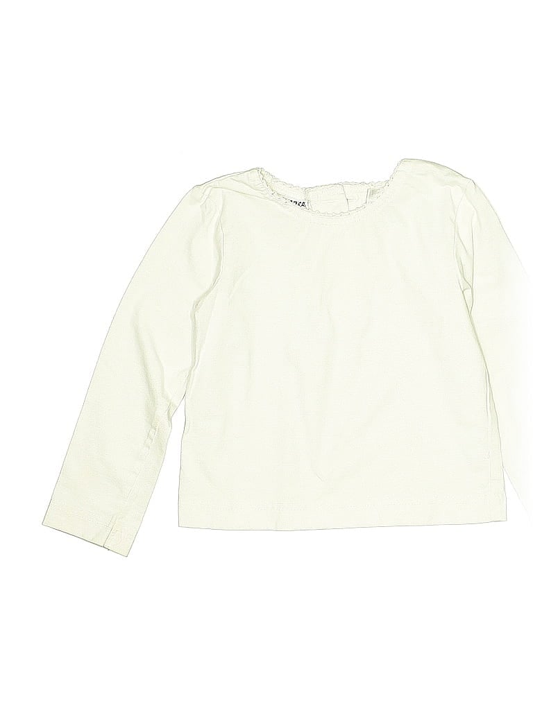 Click to view more detailed imagery on our partner's website Pre-owned Blueberi Boulevard Kids' Long Sleeve T-shirt In White