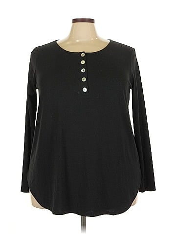 Zenana Long Sleeve Henley (view 1)
