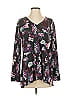 Natori Black Long Sleeve Blouse Size S - photo 1