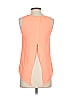 Express 100% Polyester Orange Sleeveless Top Size XS - photo 2