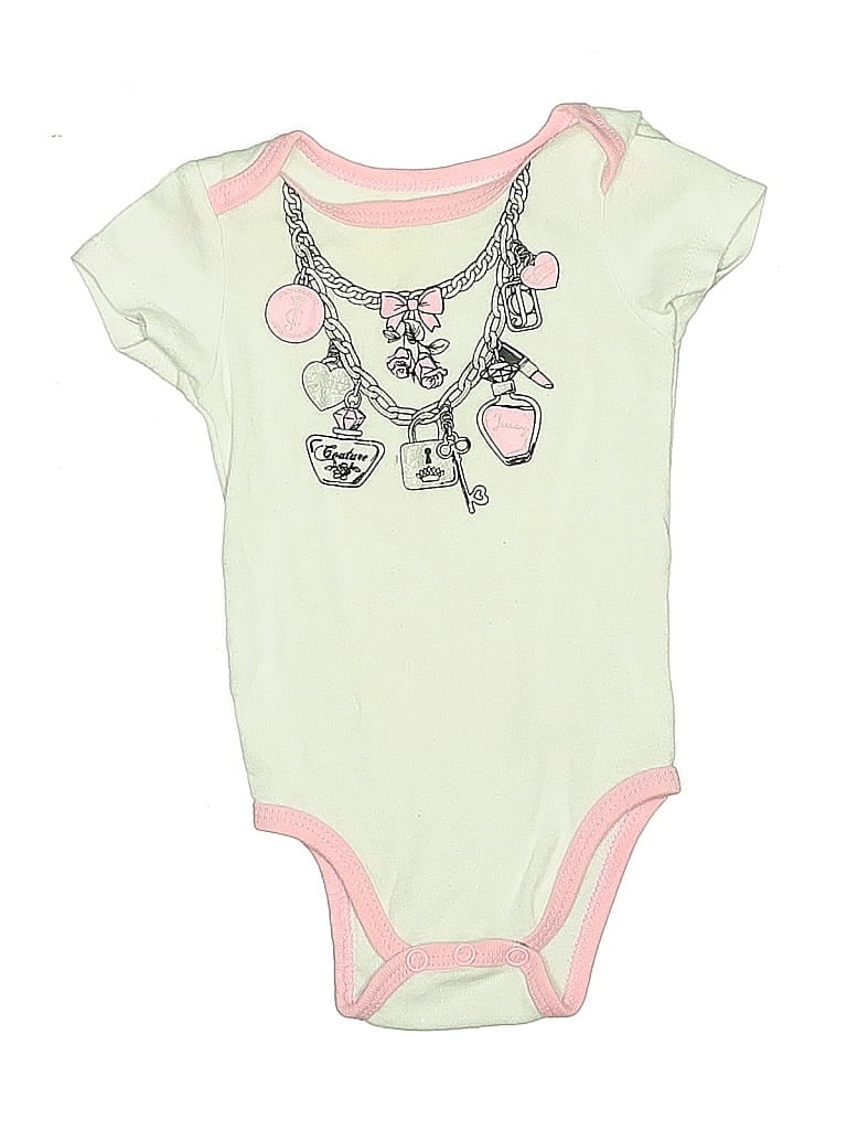 Pre-owned Juicy Couture Babies' Short Sleeve Onesie In Green